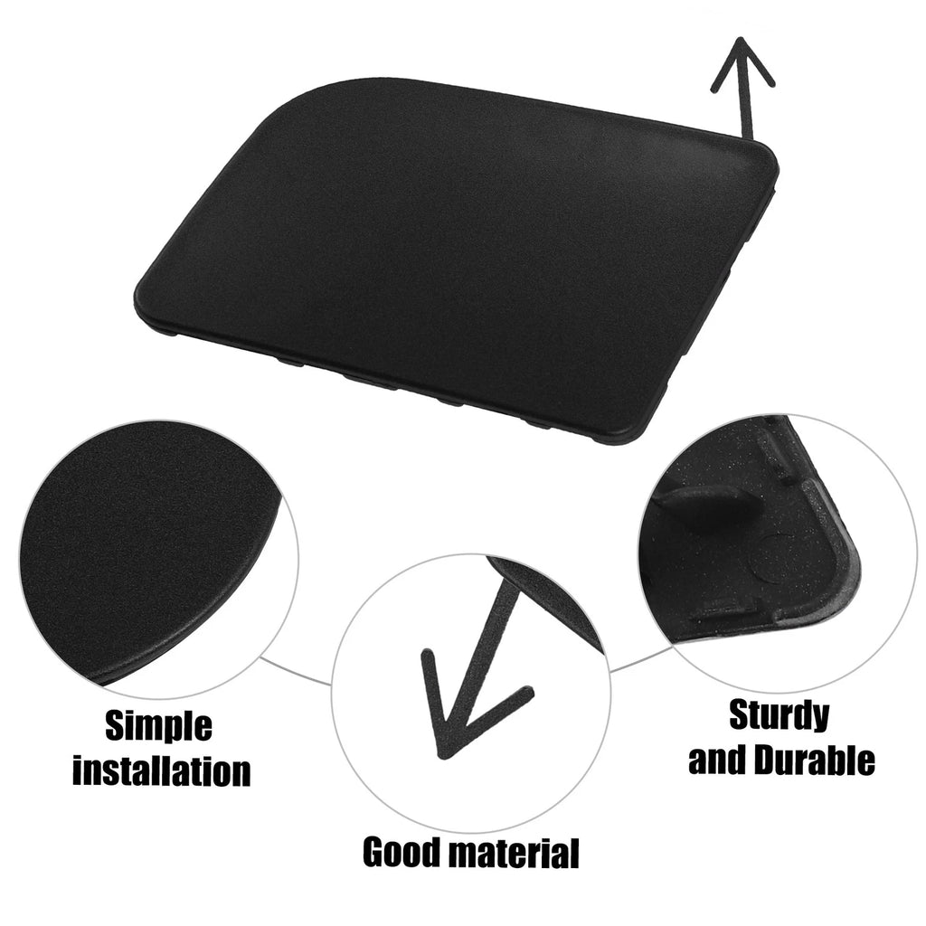 Front Bumper Tow Hook Cover for Nissan Sentra (2013–2019) - Black