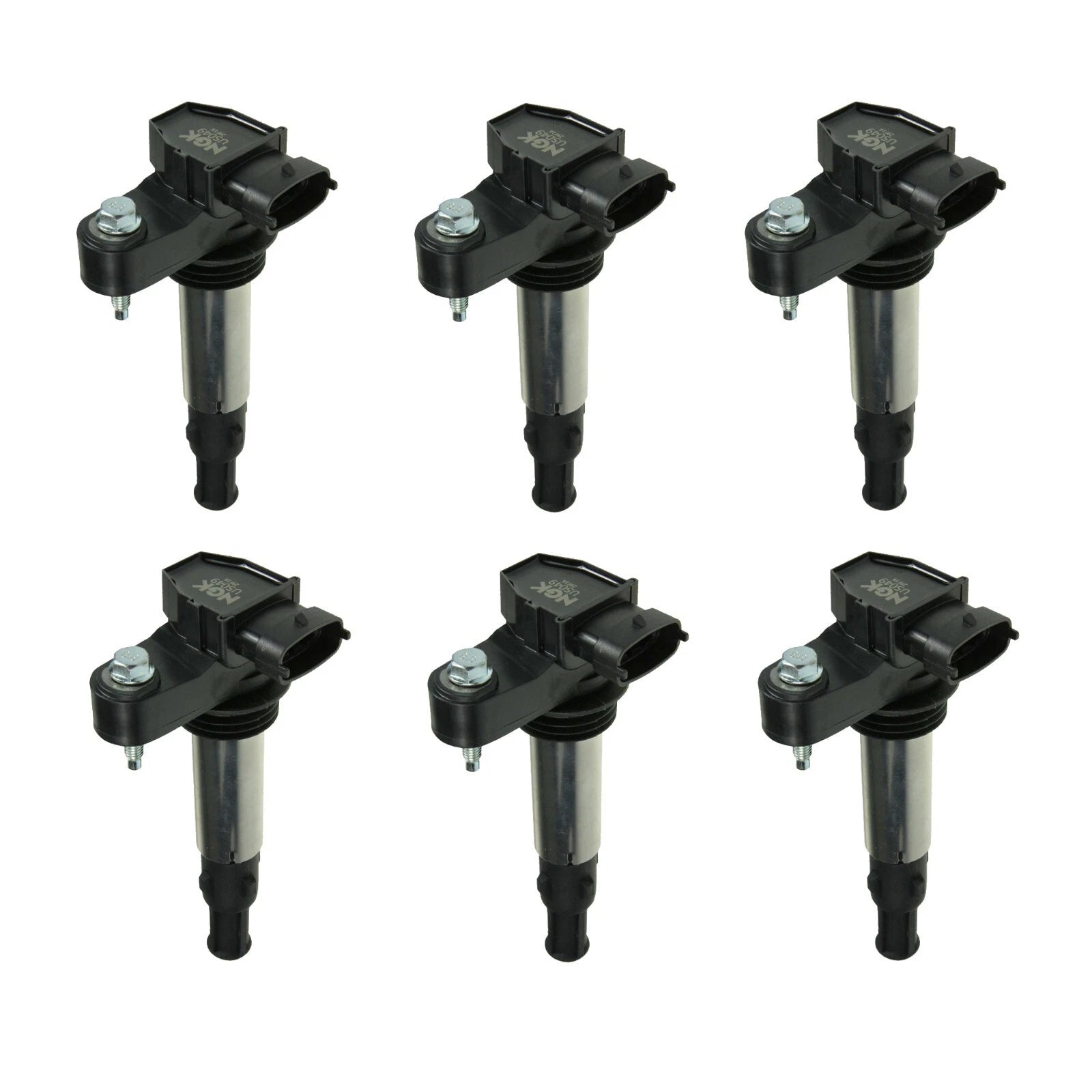 Set of 6 NGK Ignition Coils for Buick Cadillac GMC Chevy Saab Saturn V6