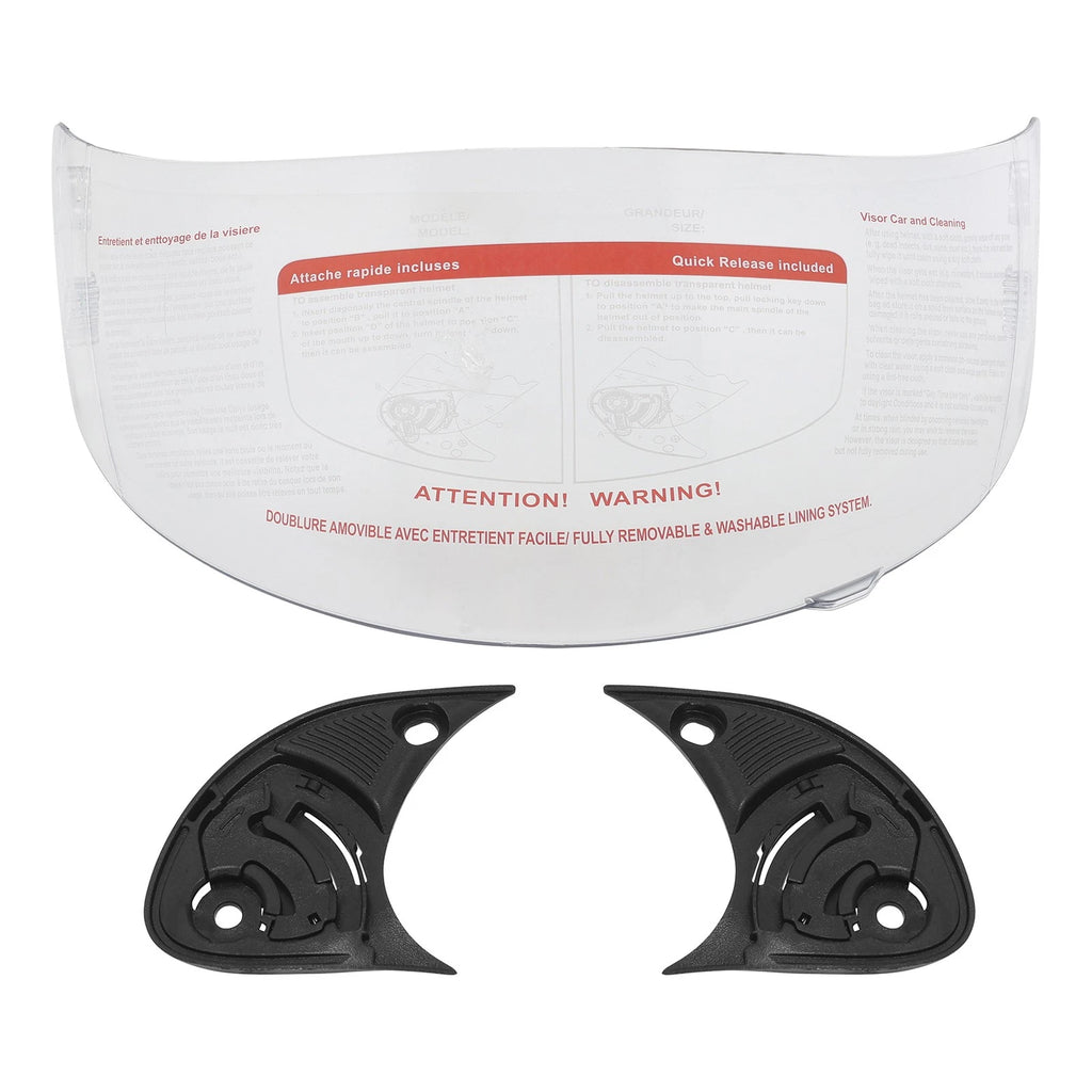 Clear Flip Up Full Face Helmet Visor Shield for Motorcycle (2010–2023)