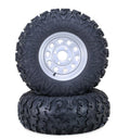 Set of 2 ATV Tires & Wheels 27x11-12 4-110 PCD 5+2 Silver