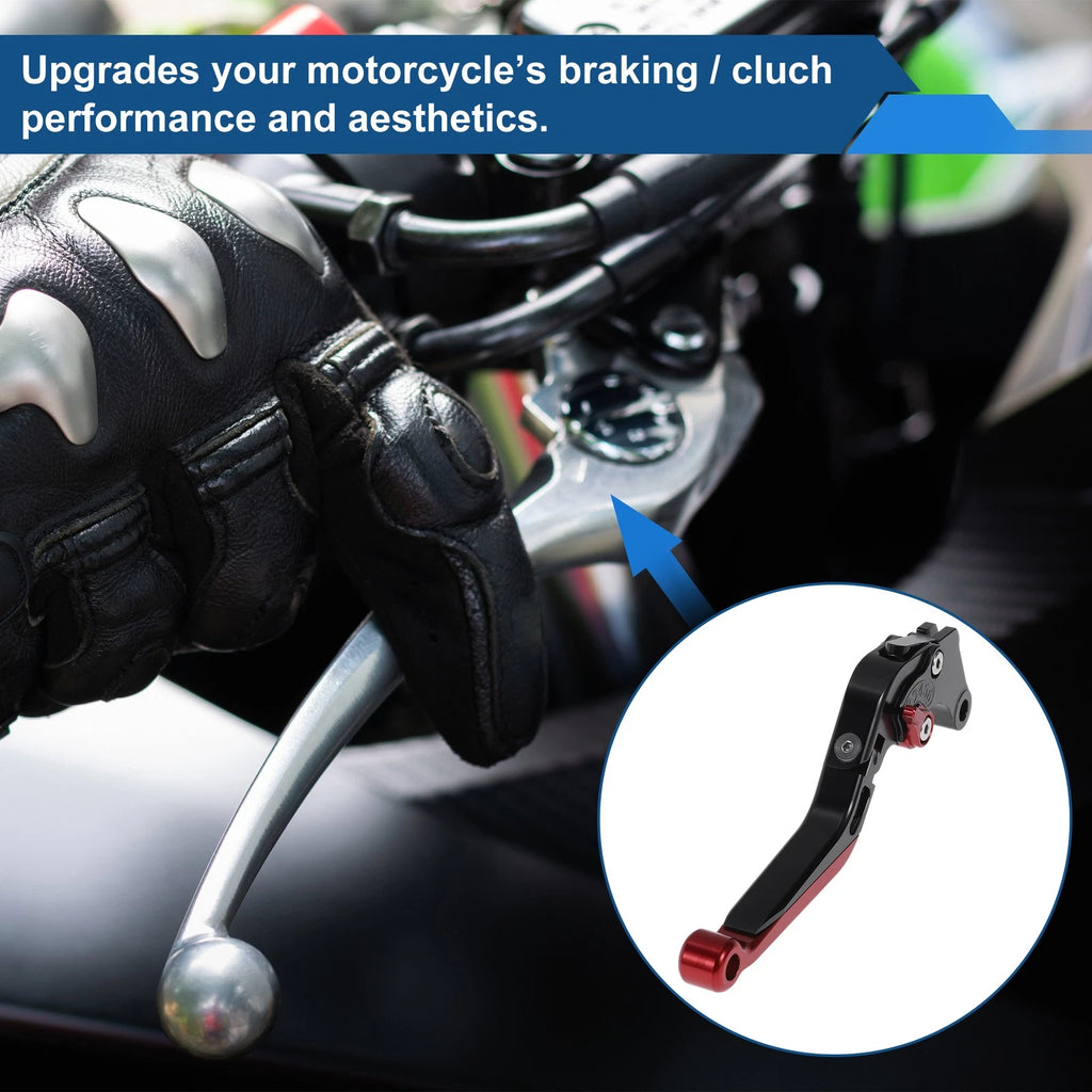 Adjustable Brake Clutch Levers for Suzuki GSXR150 (2017–2020) Black Red