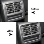 Carbon Look Rear Seat Air Vent Outlet Trim for VW Golf 8 (2021-2023)
