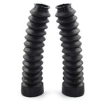 Motorcycle Universal Black Rubber Front Fork Dust Covers