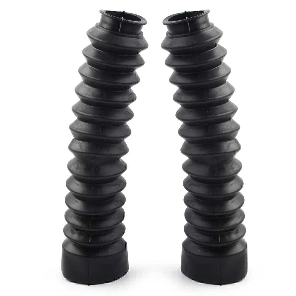 Motorcycle Universal Black Rubber Front Fork Dust Covers