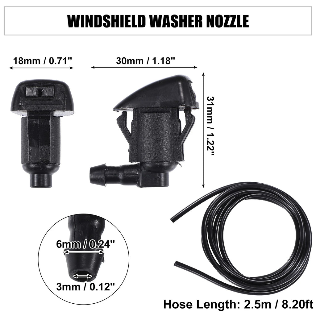 Set of 2 Windshield Washer Nozzles No. 85381AE020 for Toyota Sienna 