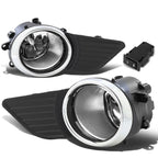 Set of 2 Fog Lights for Toyota Sienna (2011–2017) - Clear Lens, Chrome Bezel