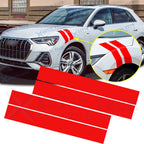 Vinyl Hash Stripe Auto Fender Double Stripe Stickers for Audi A4 (2009–2016)