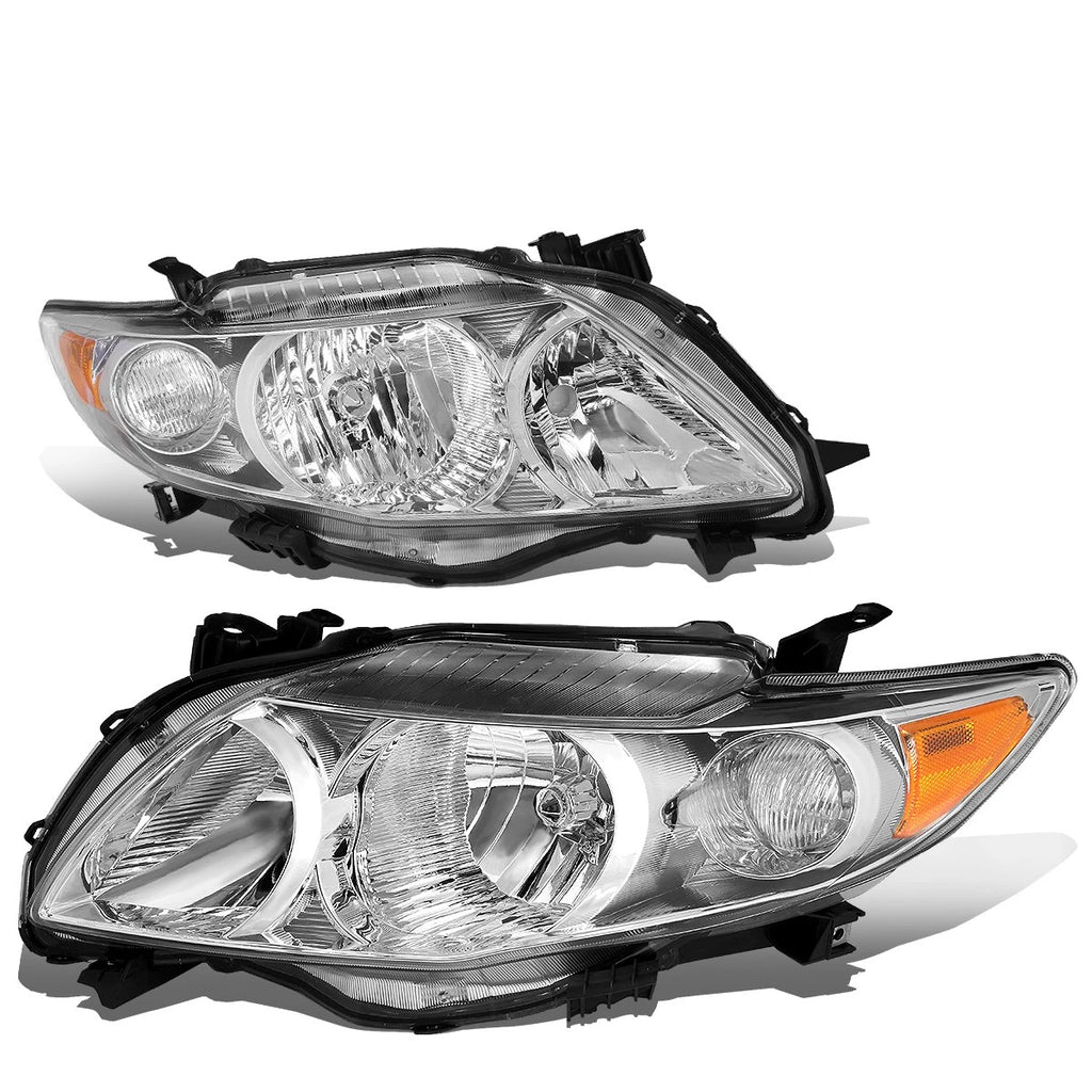 Chrome Housing LED Fog Light Kit for Toyota Corolla (2009–2010)