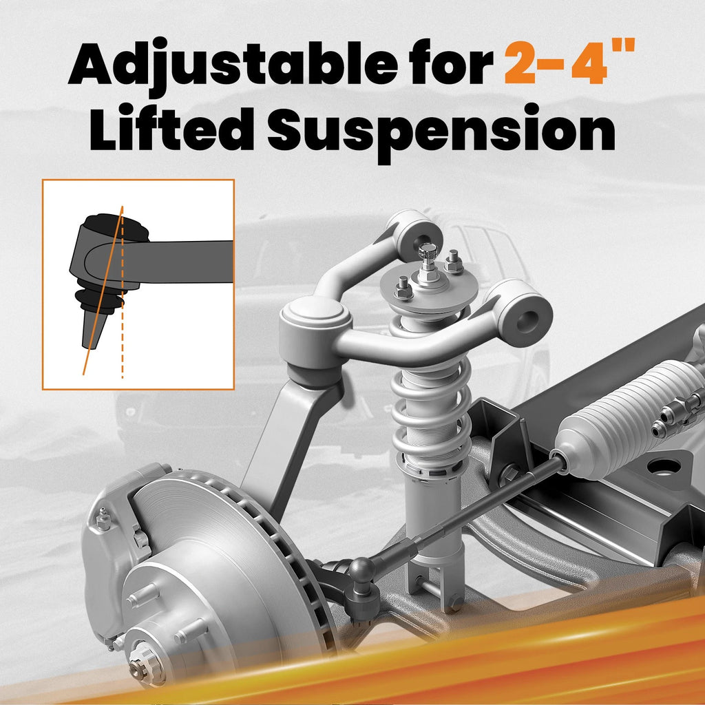 Set of 2 Lift Front Upper Control Arms for Chevy S10 GMC S15 (1982–2001)