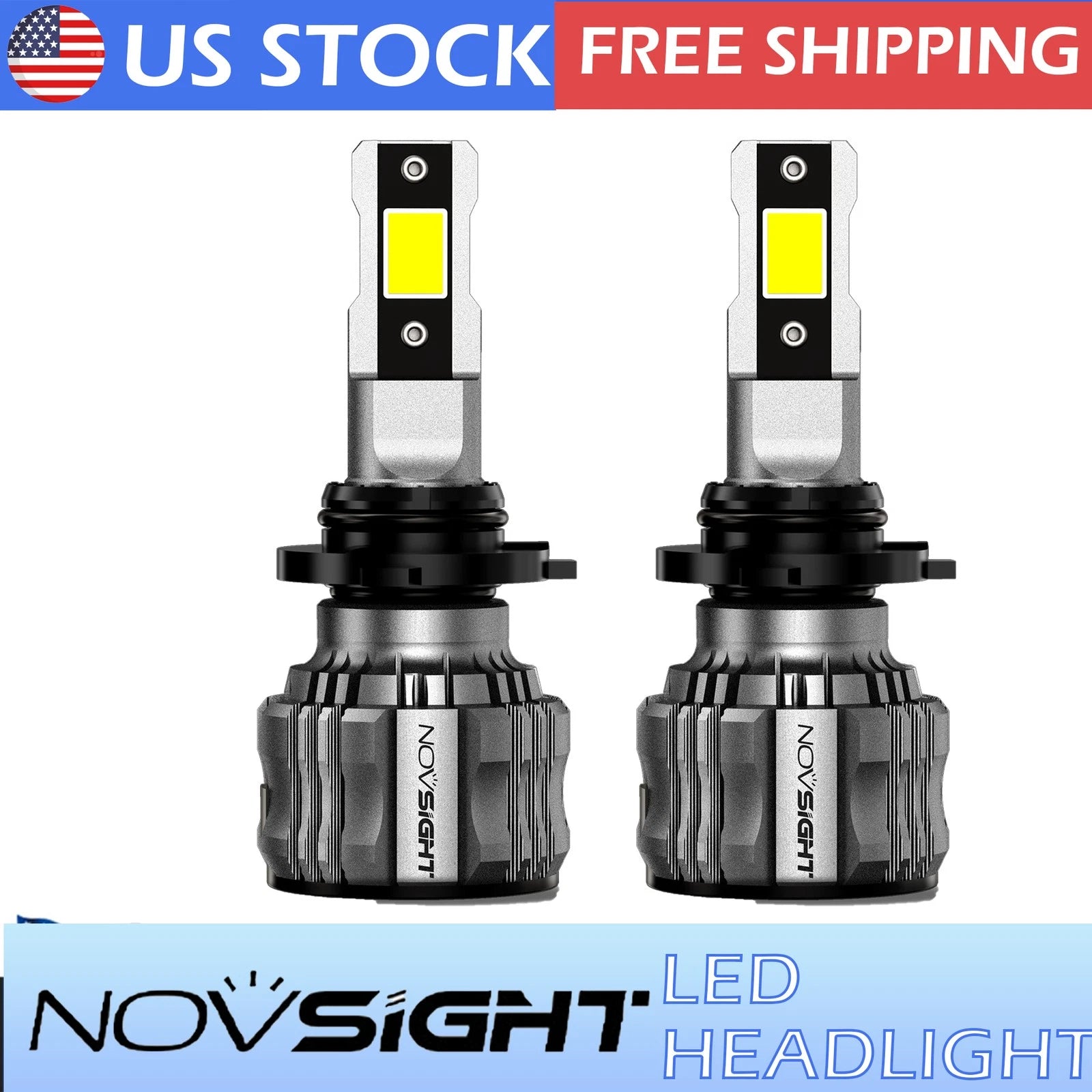 9012 HIR2 LED Headlight Kit Bulb for High Low Beam (6500K, 40000LM)