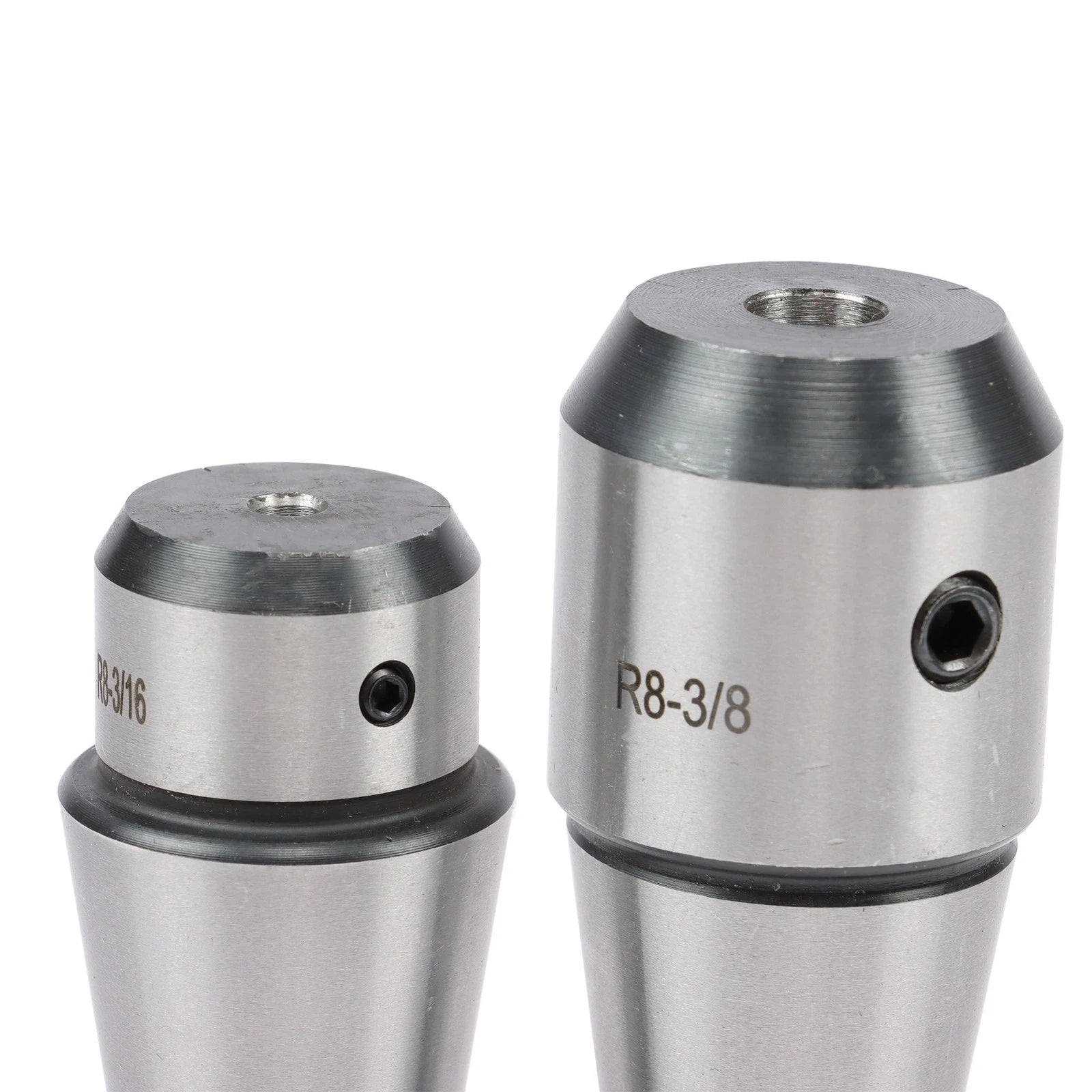 Set of 8 Precision R8 End Mill Tool Holders for Milling Machine