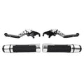 Silver Extendable Brake Clutch Lever Grip Set for BMW F800R (2009-2018)