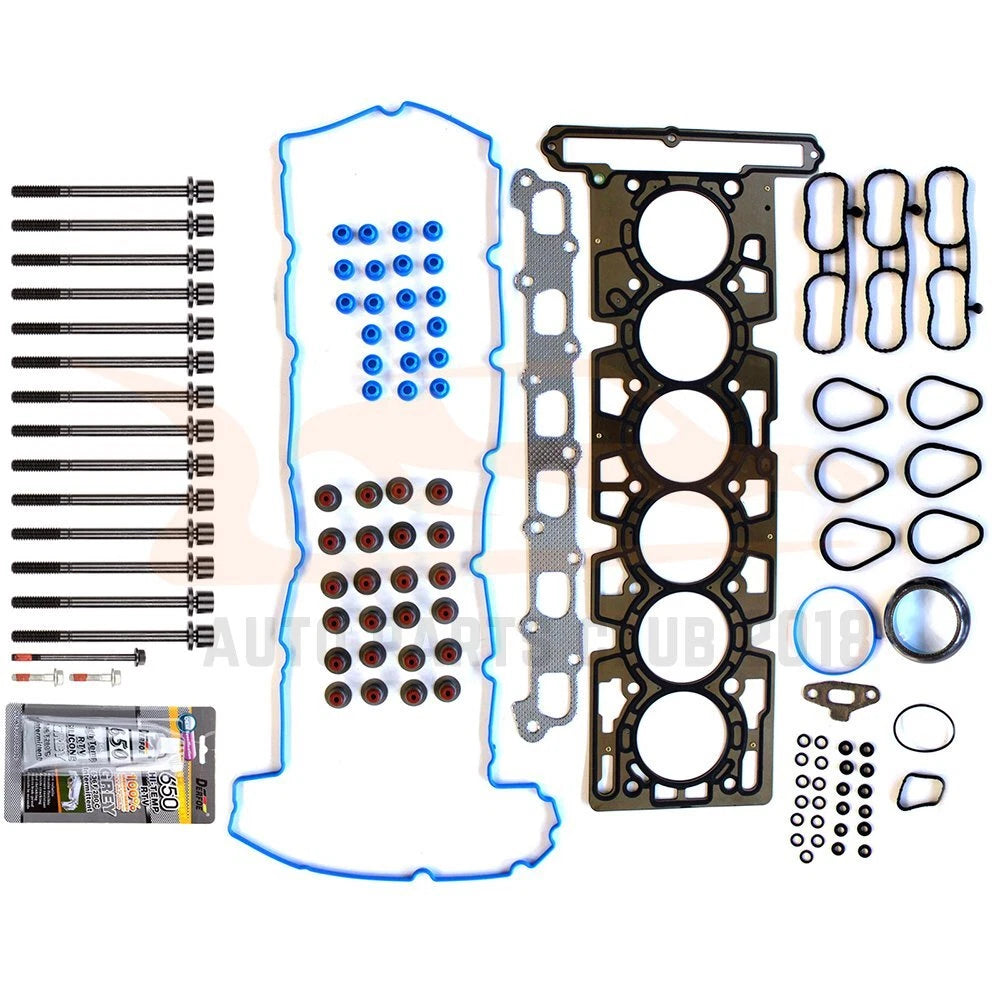 Set of 10 Cylinder Head Gasket Bolts for Chevrolet GMC Envoy (2002–2005)