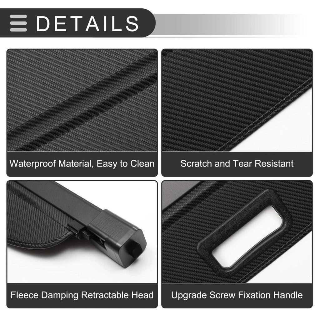 Retractable Cargo Cover for Ford Escape (2008–2012) Black Carbon Fiber