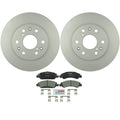 Set of 2 Bosch Front Vented Rotors & Ceramic Disc Brake Pads for Cadillac Chevy