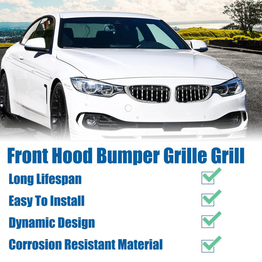 1 Pair Front Hood Bumper Grille for BMW 428i xDrive 440i (2014–2016) 767153888601