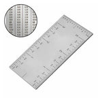 3 Inch Square Ruler Dual Scale for Imperial and Metric Measurement
