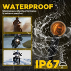 4X LED Turn Signal Lights for Motorcycle Bullet Amber Lens