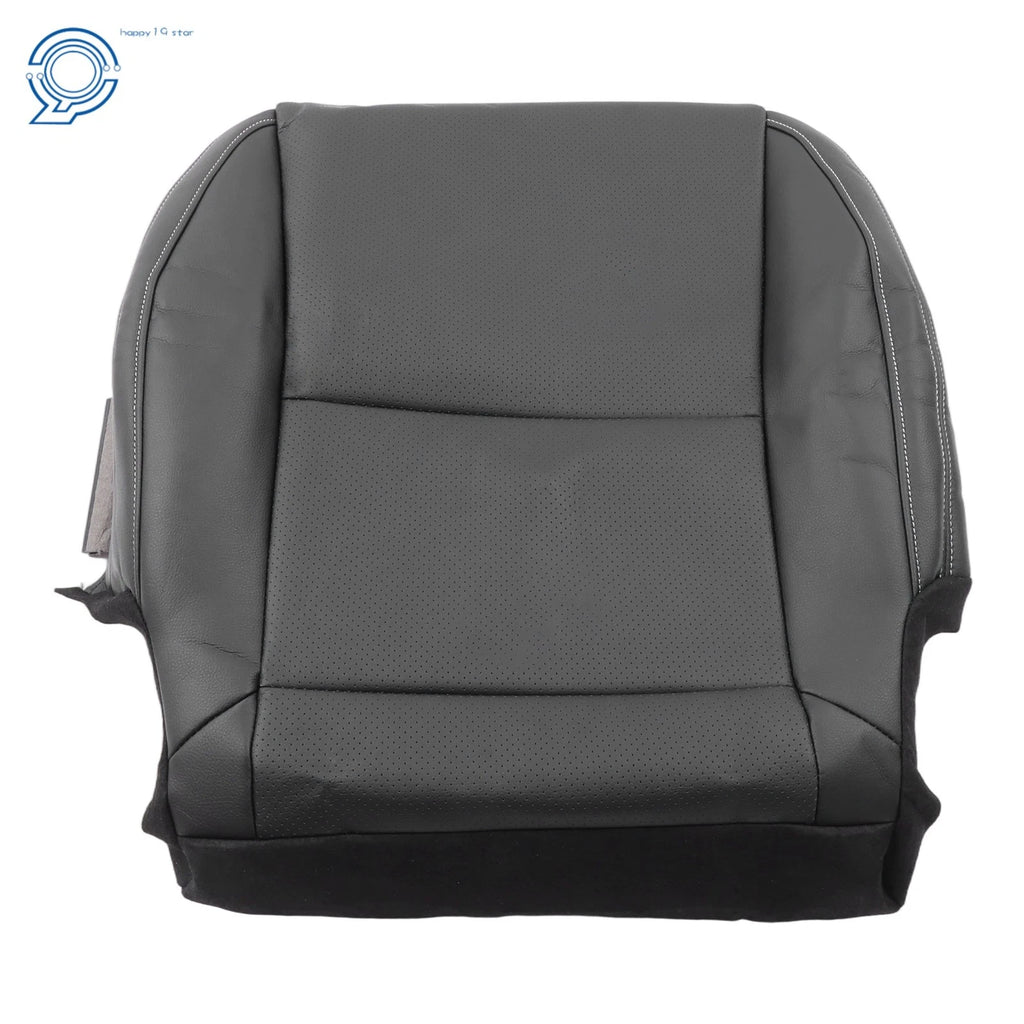 Black Leather Perforated Passenger Bottom Seat Cover for Chevy Camaro (2010-2015)