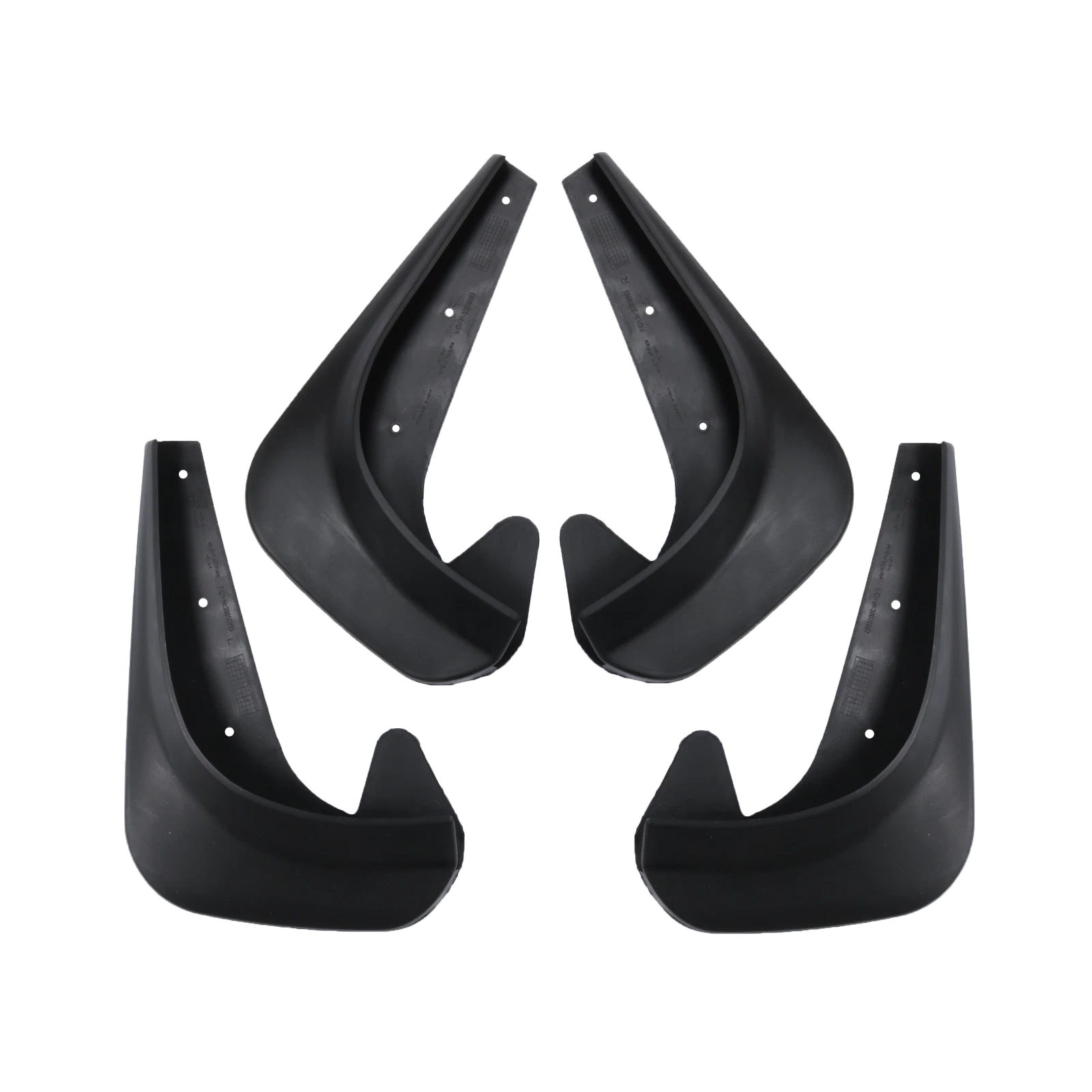 Set of 4 Mud Flaps for Car Front & Rear Fender