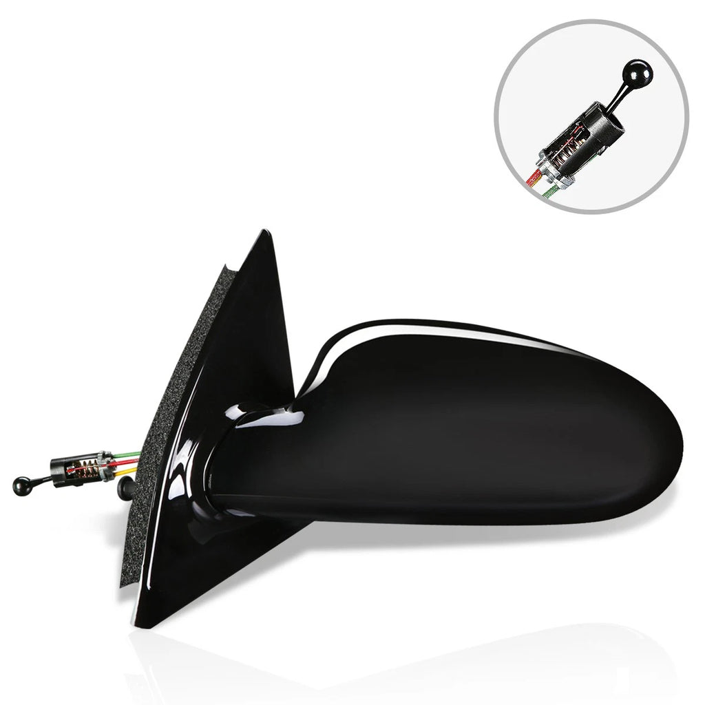 Left Manual Side View Door Mirror for Saturn SC Coupe (1997–2002)