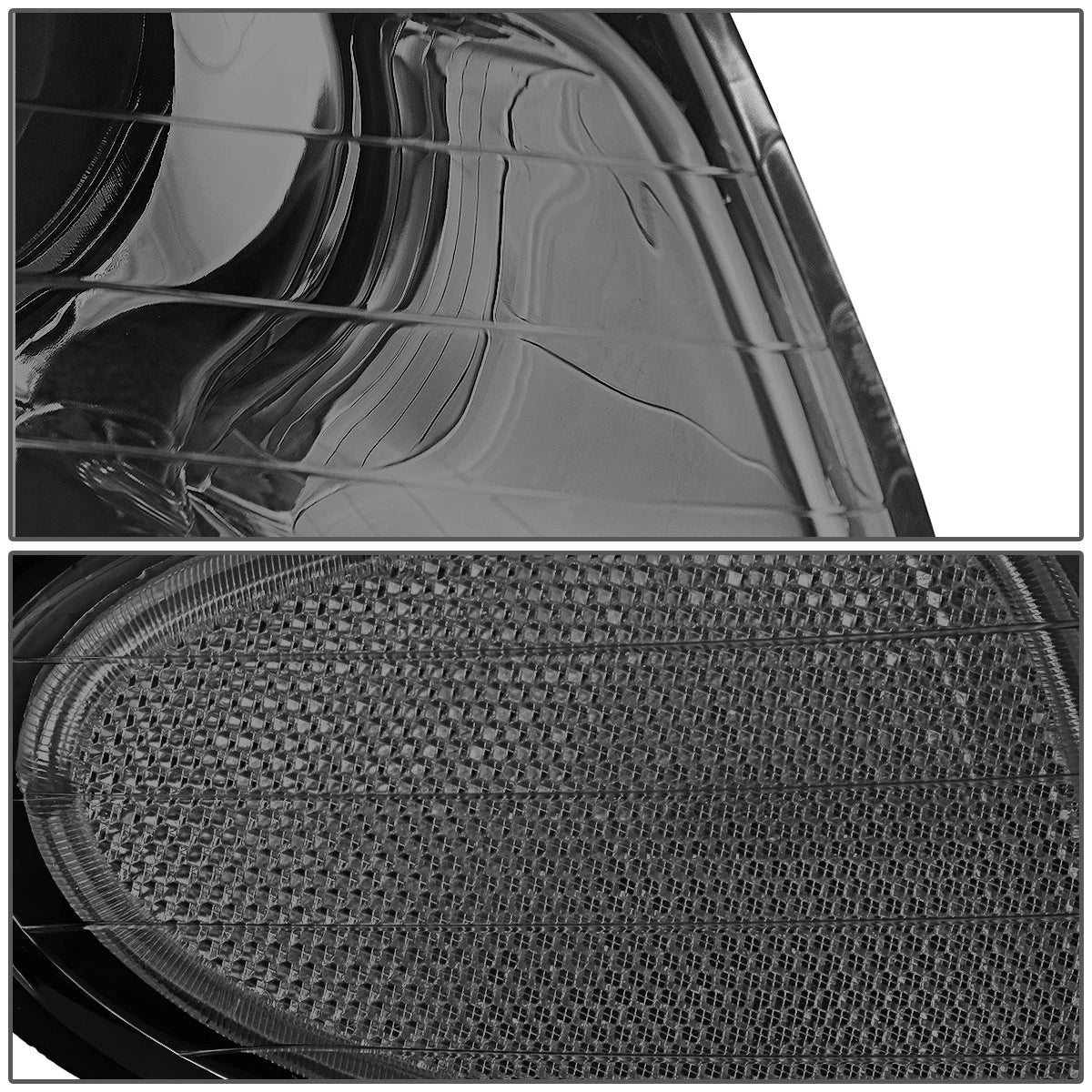 Projector Headlights for Dodge Grand Caravan/Voyager (1996–1999) Smoked/Clear
