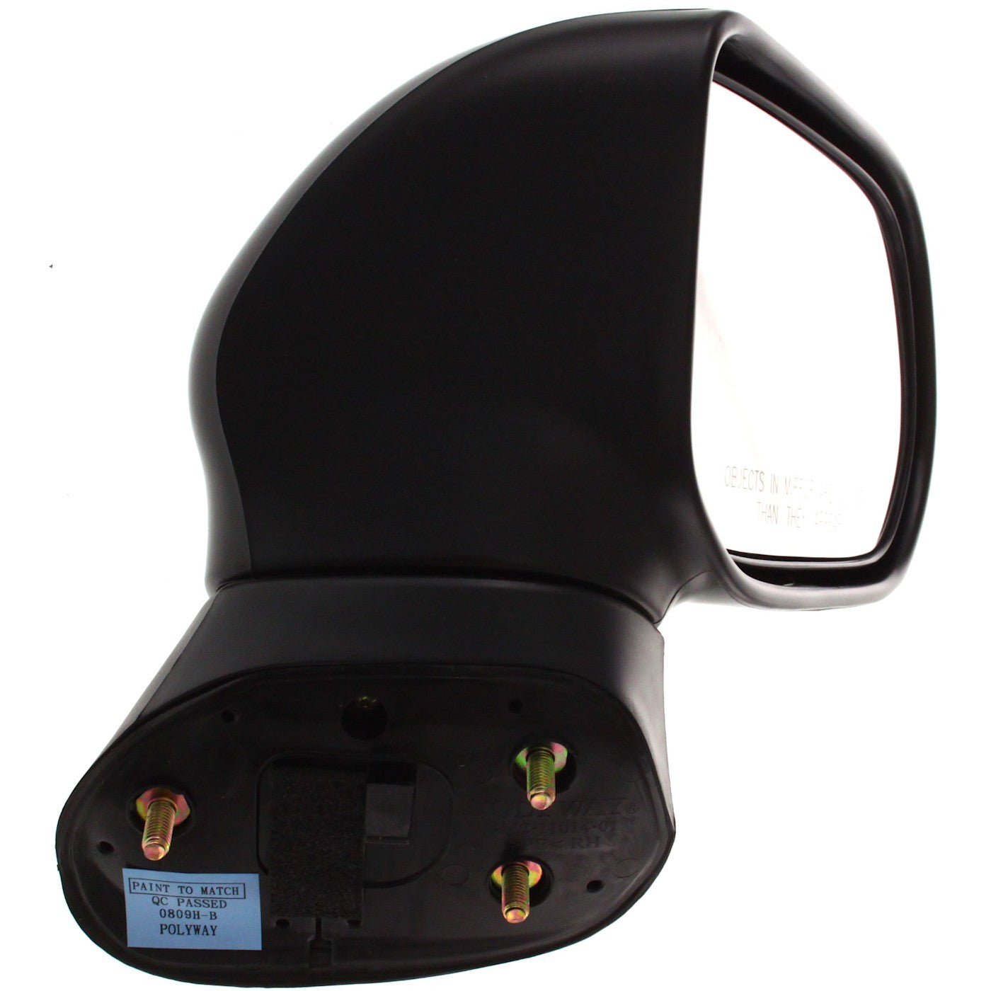 Manual Mirror for Honda Civic Sedan (2006–2011) Right Textured Black