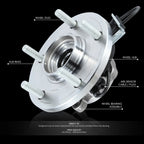 Front Left/Right Wheel Bearing & Hub for Aviator Explorer Mountaineer (2002–2005)