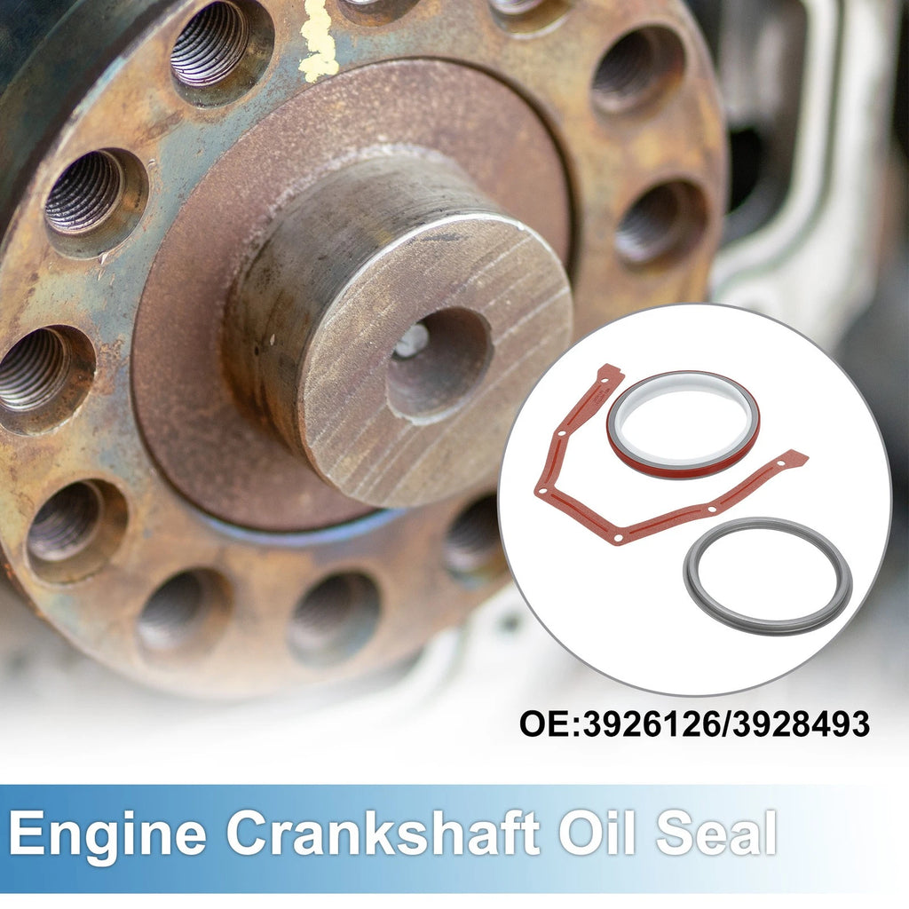 Rear Crankshaft Oil Seal w/ Sleeve Kit for Dodge 12V 24V 4B 4BT 6B 6BT P7100