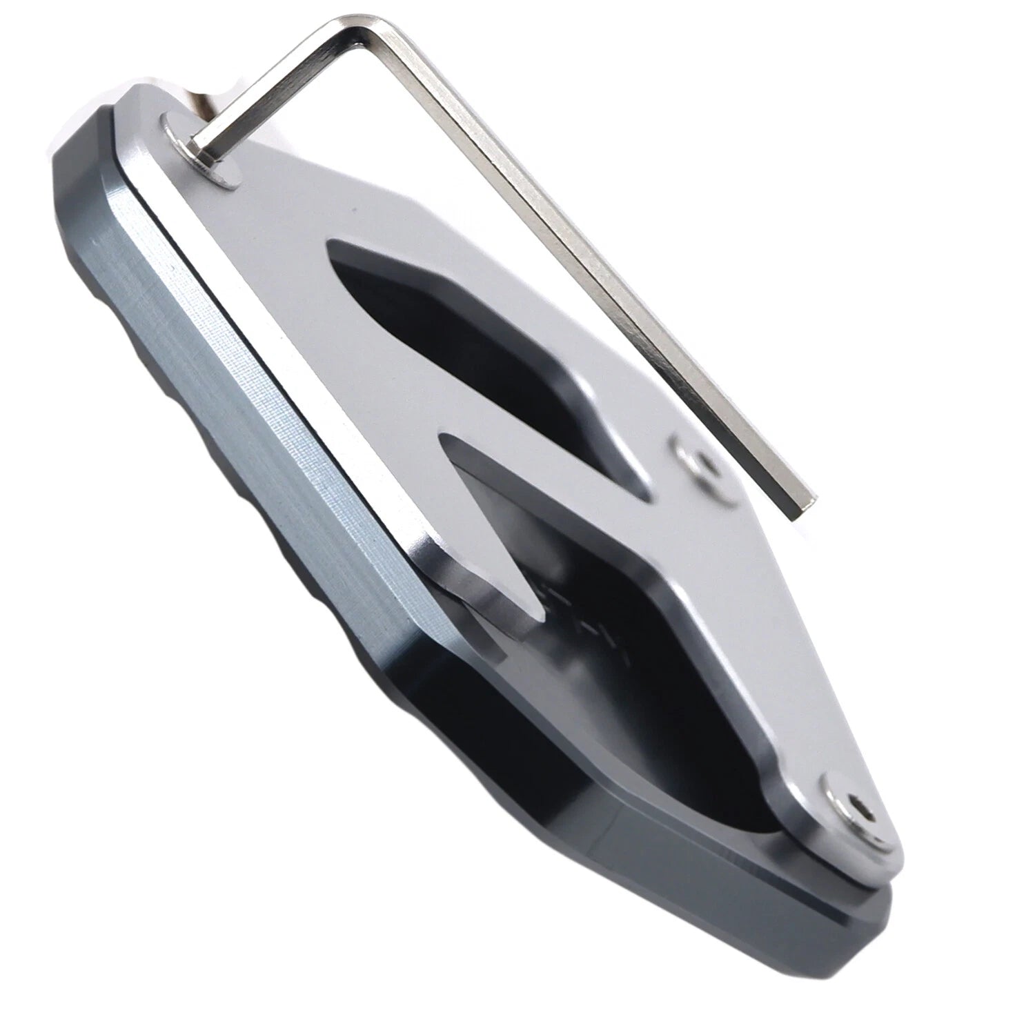 CNC Side Stand Pad Kickstand Extension for Kawasaki KLR650 (2008–2019)