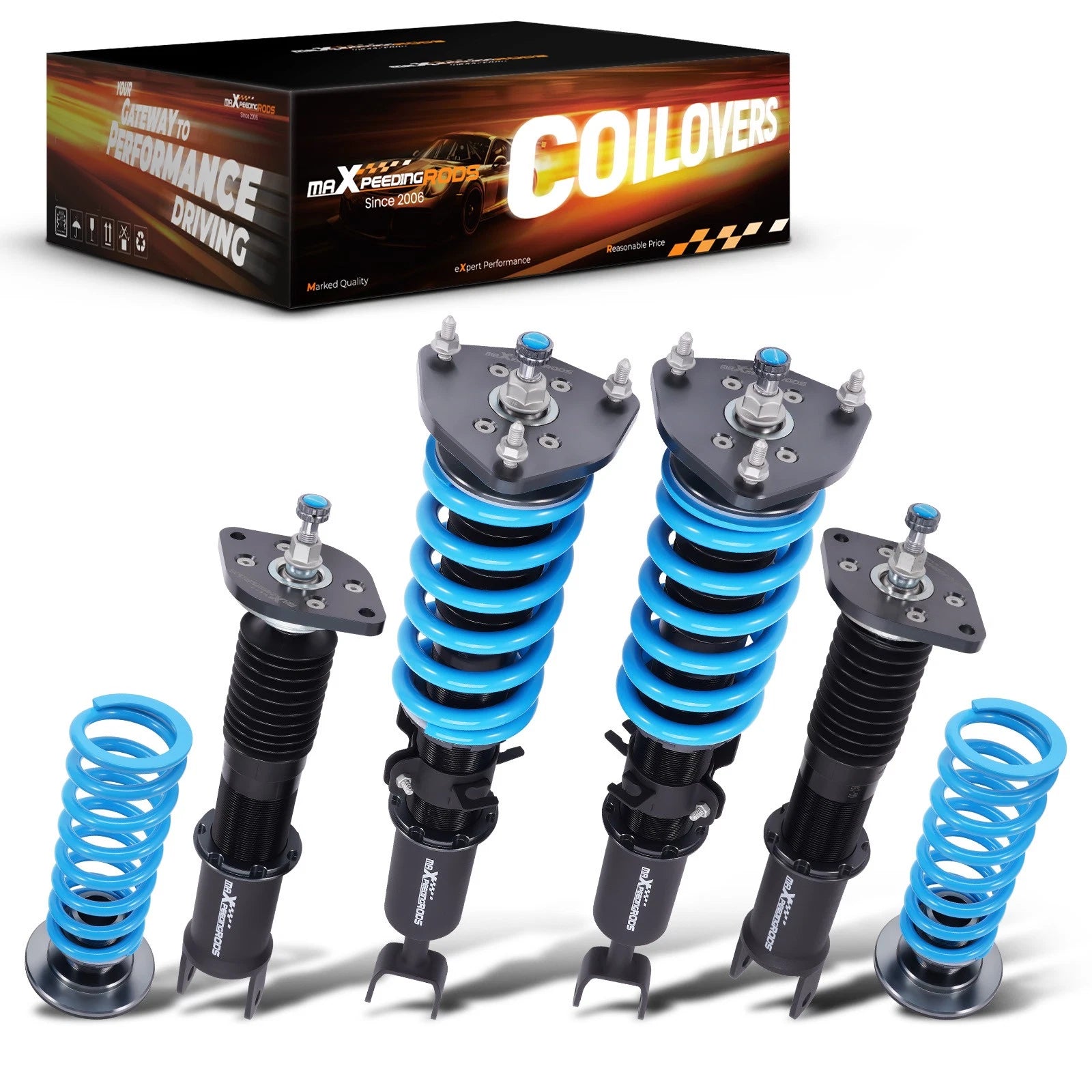 T6 Coilovers 24 Way Damper Lowering Kit for Nissan 350Z (2003–2009)
