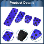 Set of 4 Manual Transmission Accelerator Pedal Covers for Subaru XV (2018–2021) Blue