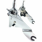 Adjustable Skull Backrest Sissy Bar w/ Pad for Harley FLHR FLHX (2007–2015) Chrome