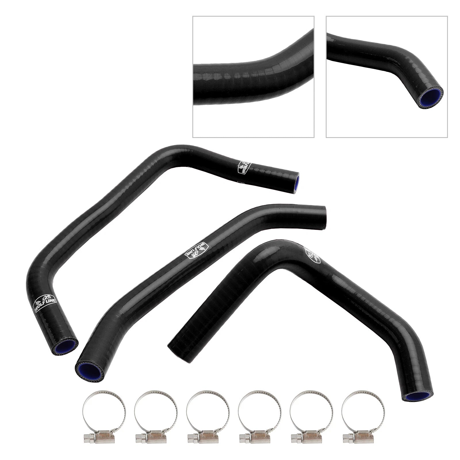 Silicone Radiator Coolant Hose Kit for Kawasaki ZX4R ZX-4RR (2023–2024)