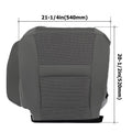 Driver Bottom Seat Cover for Dodge Ram 2500 3500 (2006–2010) Dark Gray