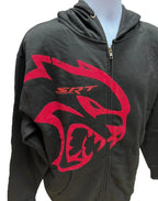 Black Zip Up Hoodie Jacket for Dodge Charger Challenger SRT Hellcat (2015–2023)