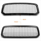 Matte Honeycomb Mesh Front Bumper Hood Grille for Ram 1500 (2013–2020)