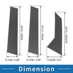 Set of 6 Door Pillar Window Trim for Ford Mondeo (2008–2013) Carbon Fiber