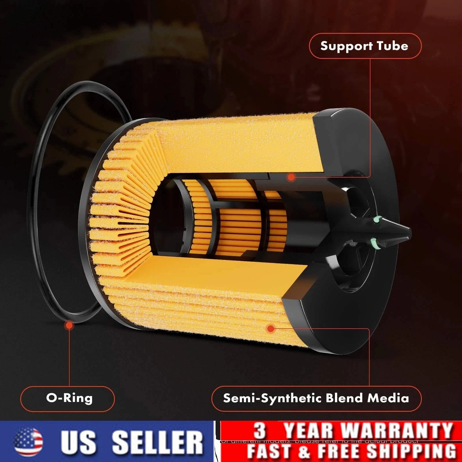 2X Oil Filter Housing for Mazda 3 5 6 CX-7 Tribute (2004–2012) L321-14-300A-9U L321-14-300A