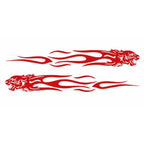 2 x Flame Totem Reflective Stickers for Cars & Motorcycles