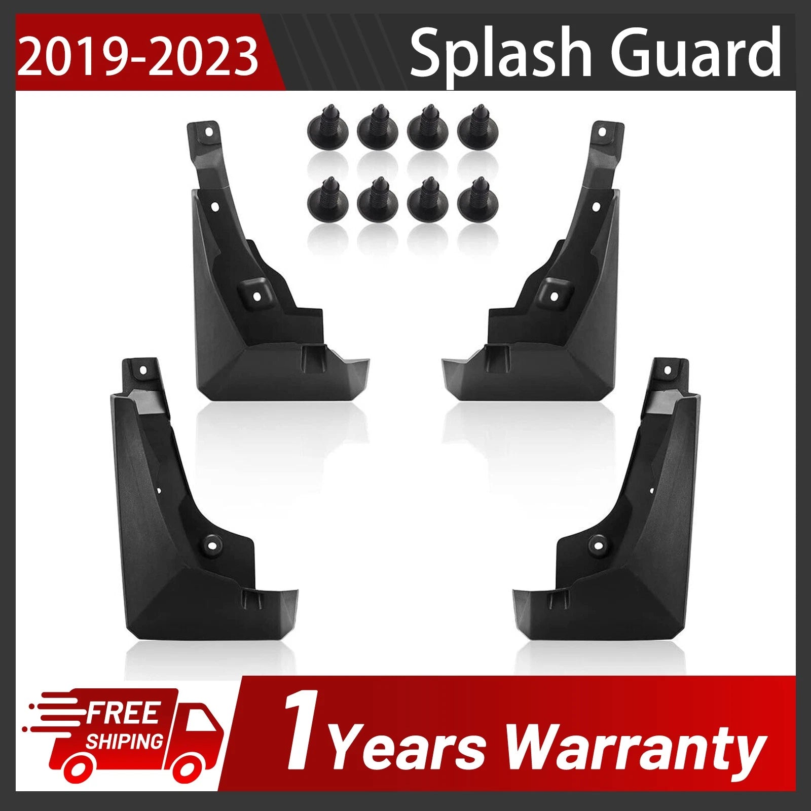 4x Mud Flaps Splash Guards for Toyota RAV4 (2019–2023)