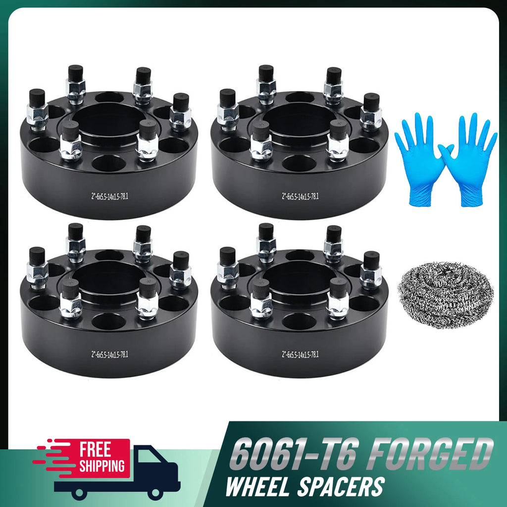 2" 6x5.5 Hubcentric Wheel Spacers for Chevy Silverado 1500 GMC Sierra (2014–2019)