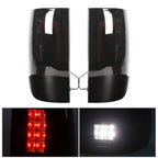 Set of 2 LED Smoke Black Tail Lights for Dodge Ram 1500 (2009–2018)