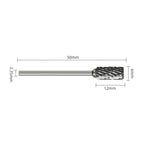 2 Rotary Burrs for Metal Plastic Stone Wood Applications