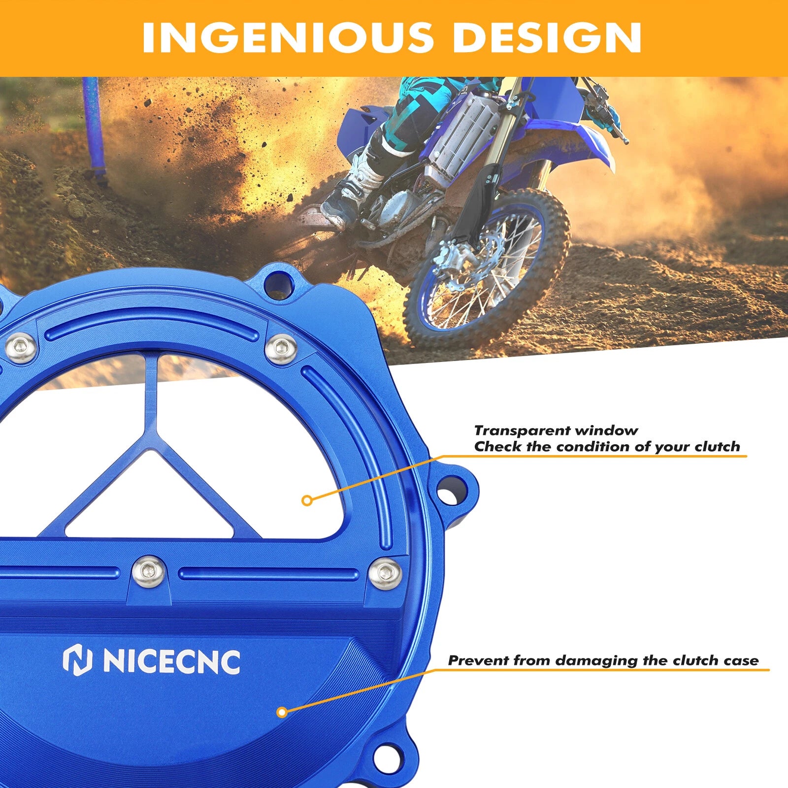 Clutch Cover Guard for Yamaha YZ65 (2018–2023), YZ85 (2002–2023)