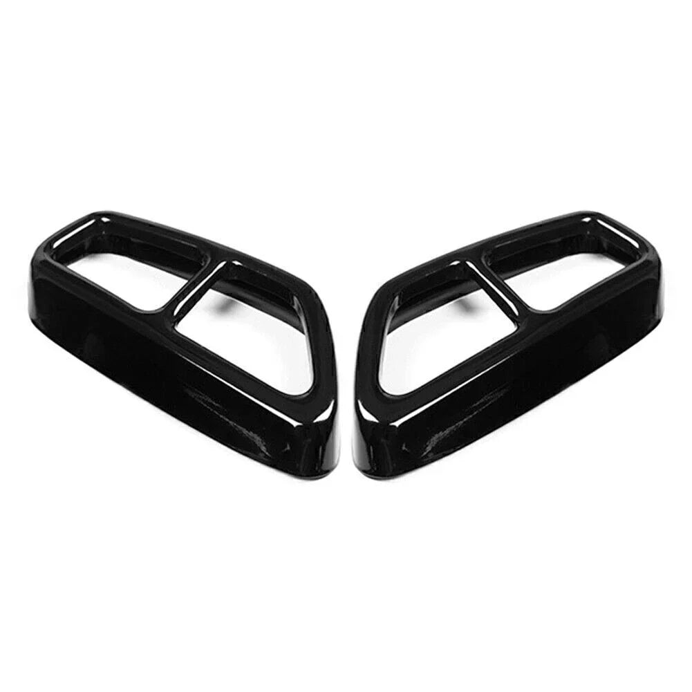 Black Exhaust Muffler Tailpipe Cover Trim for BMW 5 Series G30 G31 (2018-2022)