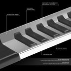 Stainless Side Step Nerf Bar Running Boards for Ford F150 SuperCrew (2004–2014)