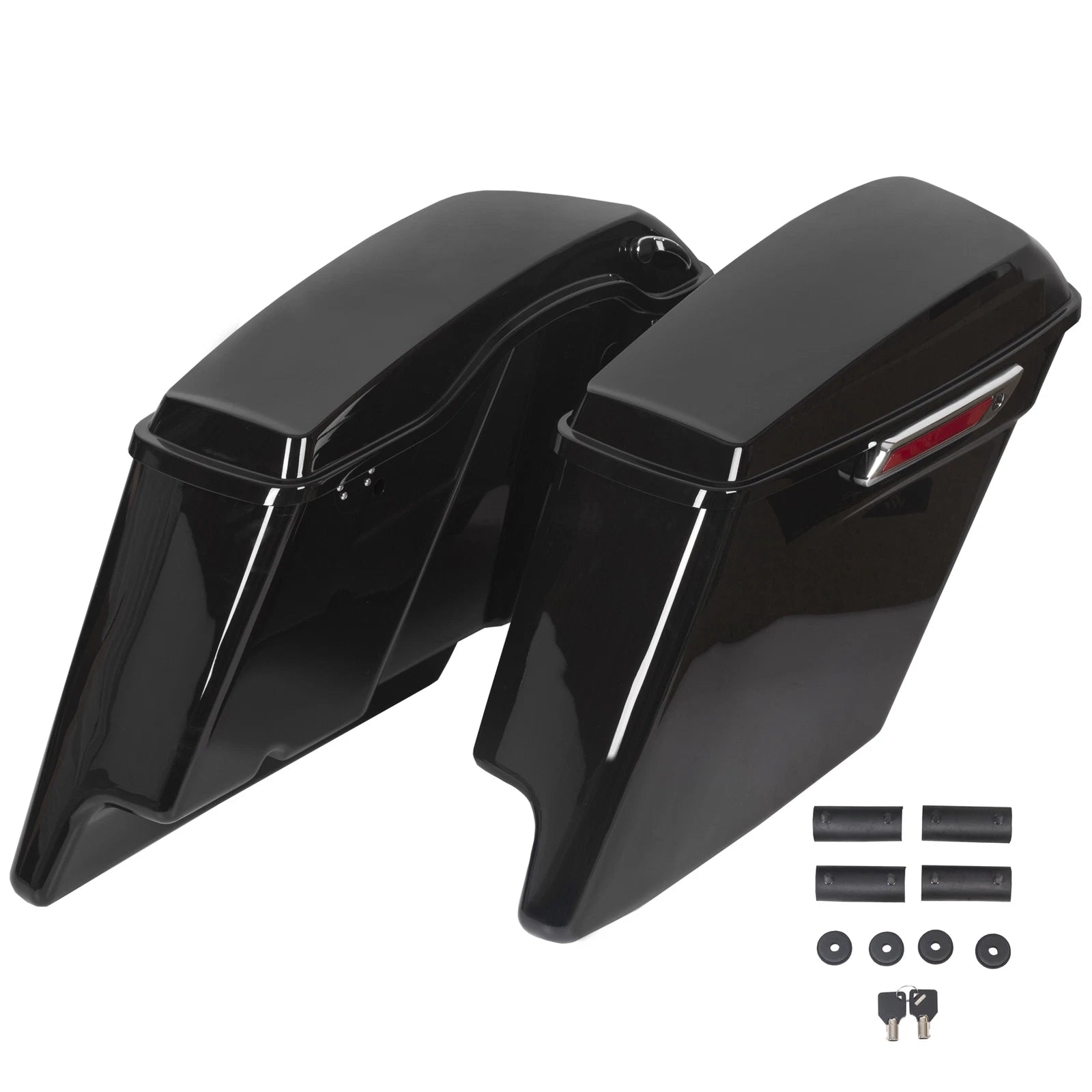 Extended Saddlebags Conversion Brackets for Harley Softail Fatboy