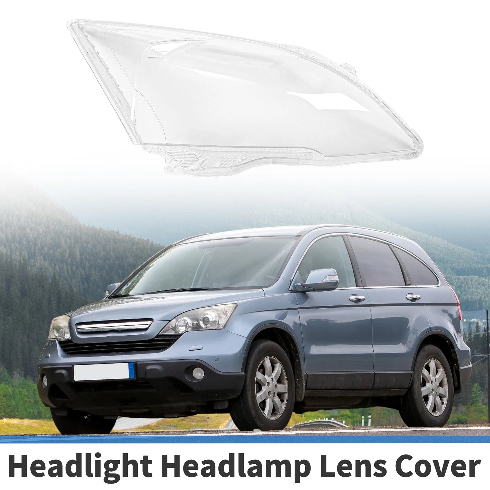Headlight Lens Cover for Honda CR-V (2007–2011) PC Clear