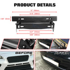 Carbon Fiber Texture Bumper License Plate Mounting Bracket for Infiniti G37 (2009-2015)
